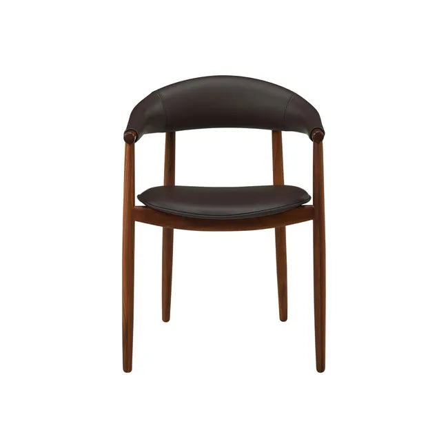 Grange Dining Armchair - Dark Cocoa - Walnut