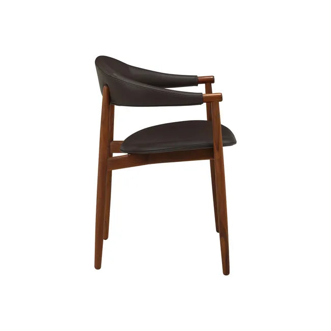 Grange Dining Armchair - Dark Cocoa - Walnut
