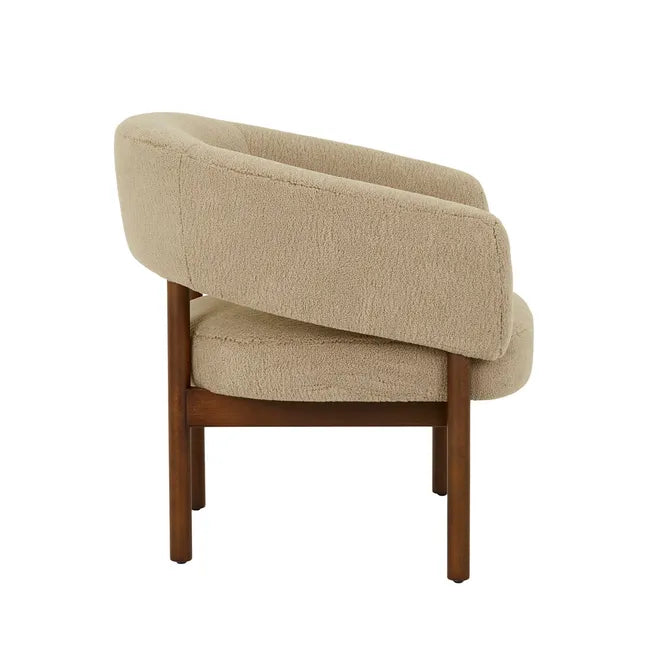 Jenson Occasional Chair - Taupe Alpine - Walnut Ash