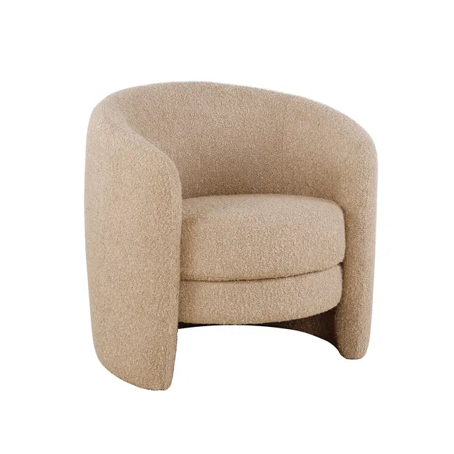 Kennedy Tenner Occasional Chair - Beige Chunky Boucle