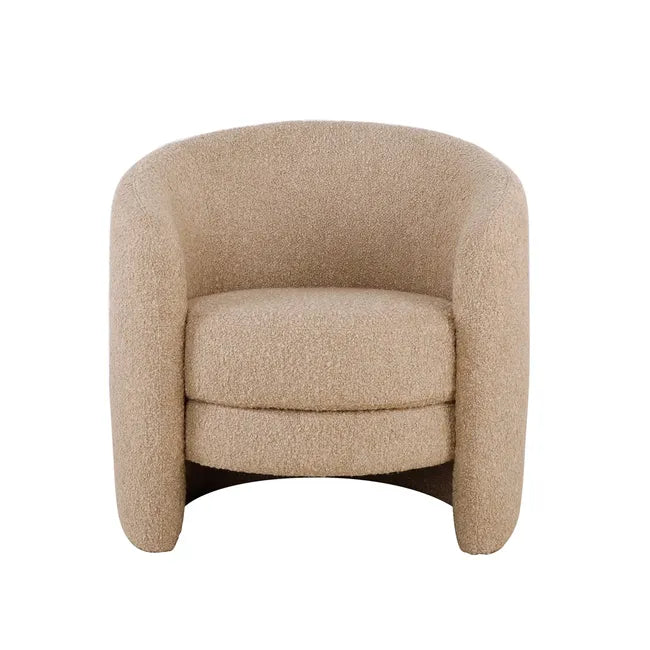 Kennedy Tenner Occasional Chair - Beige Chunky Boucle