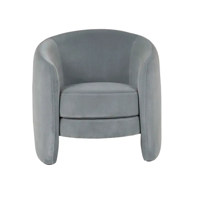 Kennedy Tenner Occasional Chair - Misty Blue Velvet