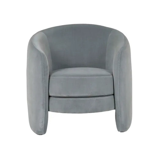 Kennedy Tenner Occasional Chair - Misty Blue Velvet
