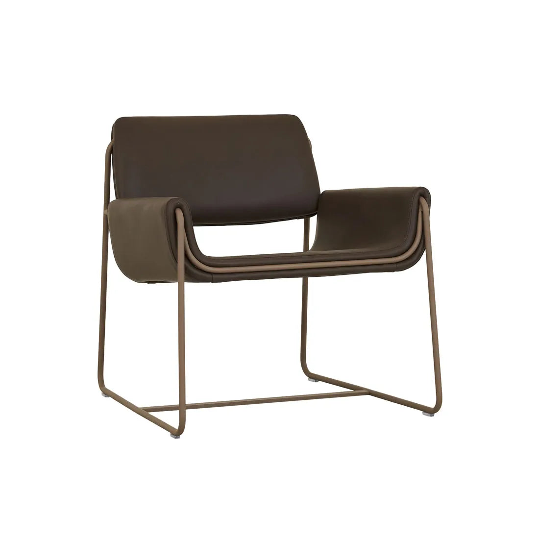 Logan Occasional Chair - Dark Elm - Matt Carob