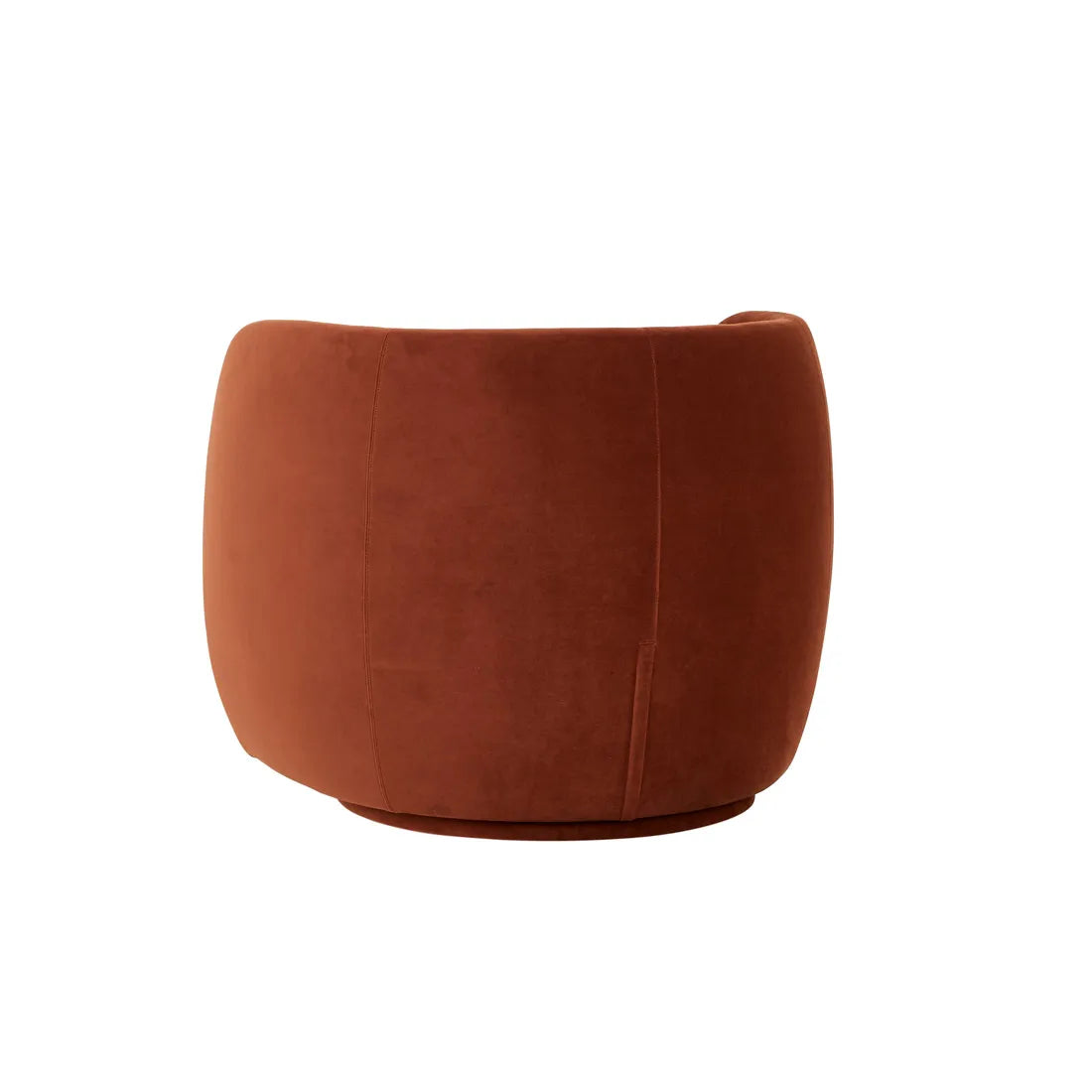 Mara Swivel Occasional Chair - Cinnamon Velvet - Cinnamon Speckle