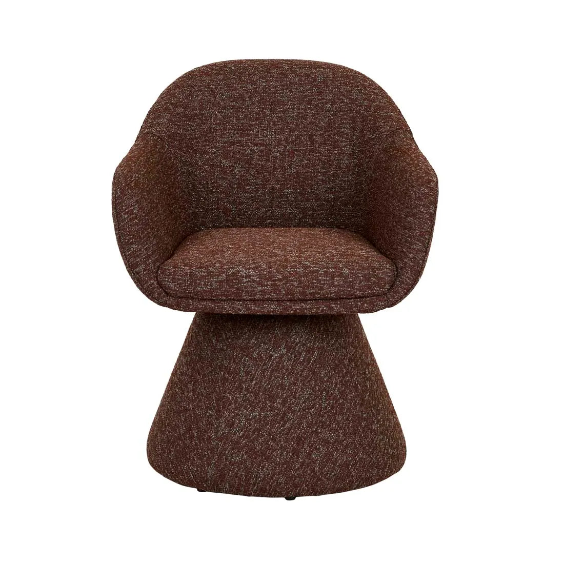 Paula Swivel Dining Armchair - Russet