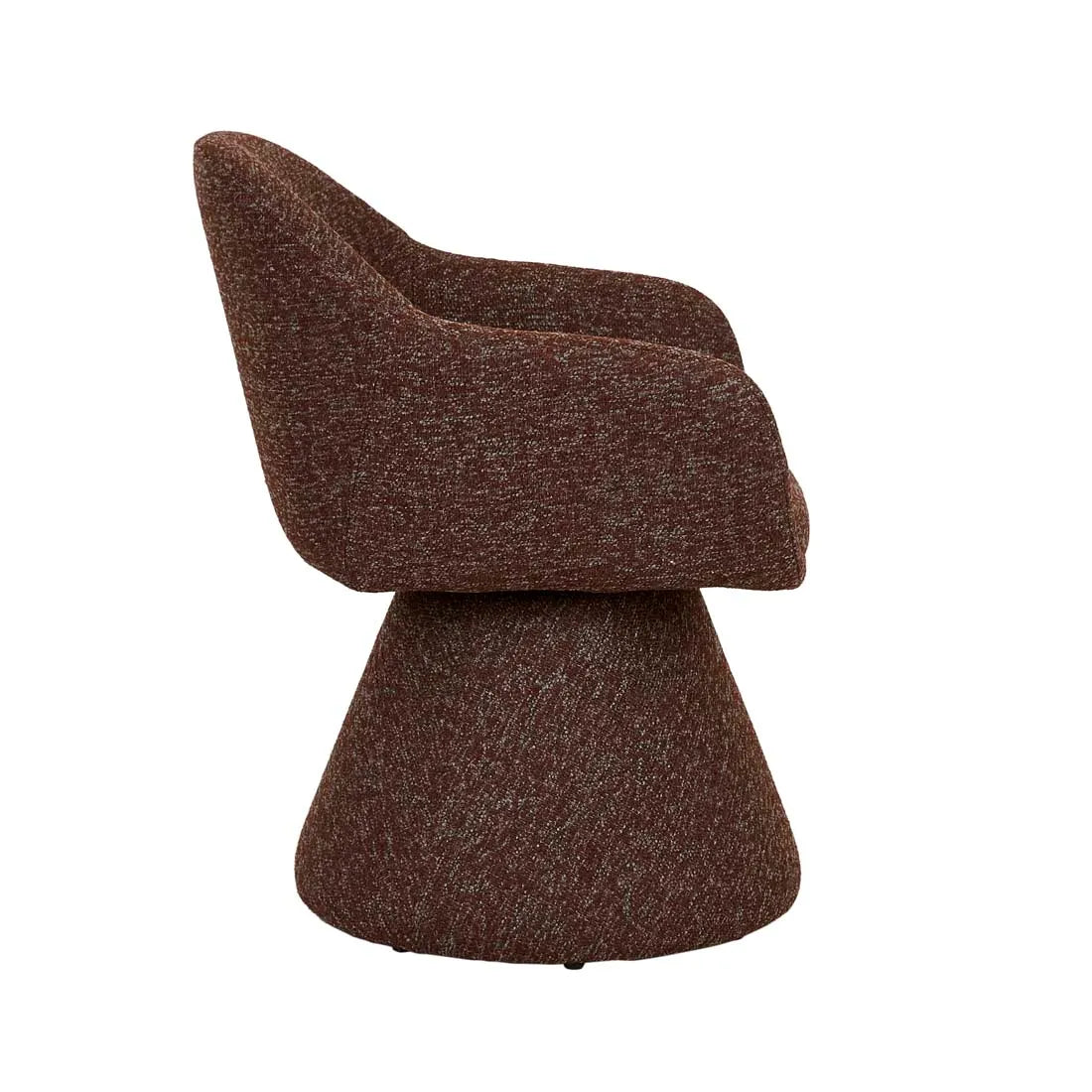 Paula Swivel Dining Armchair - Russet