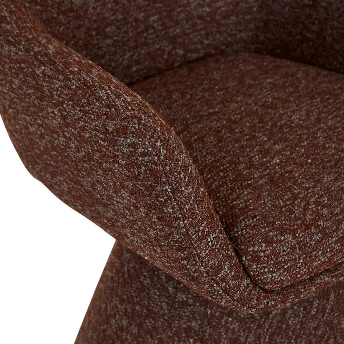 Paula Swivel Dining Armchair - Russet