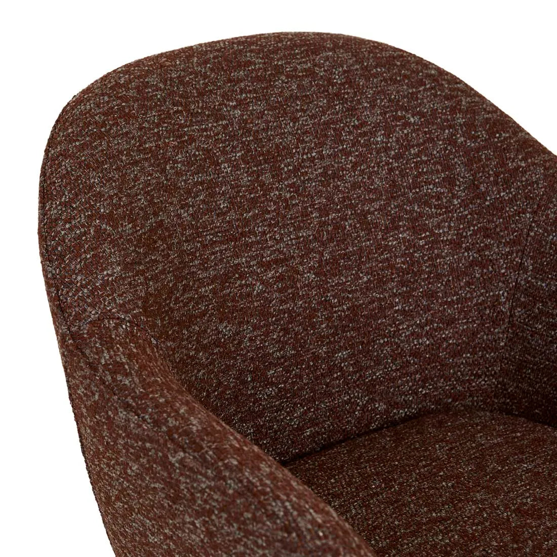 Paula Swivel Dining Armchair - Russet