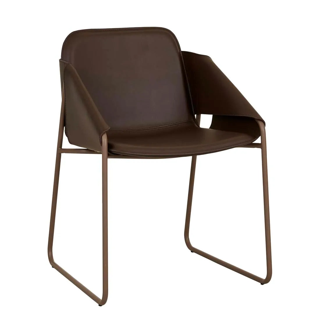 Rye Dining Armchair - Dark Elm - Matt Carob