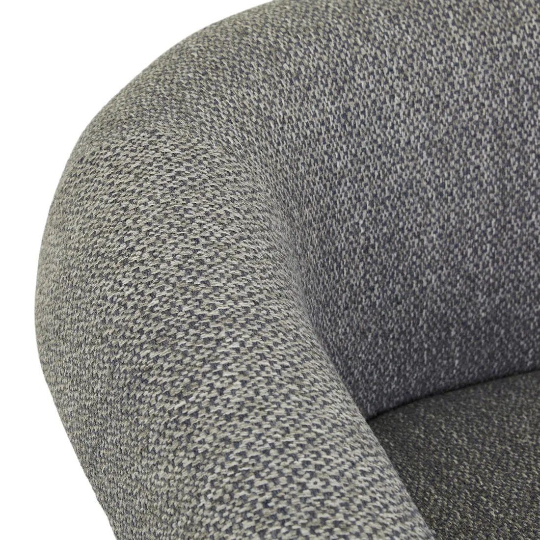 Sid Occasional Chair - Pewter - Matt Black