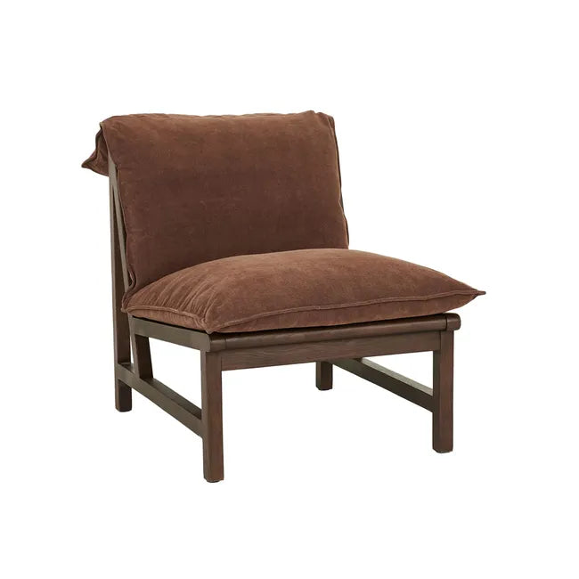 Tolv Cantaloupe Occasional Chair - Russet - Smoked Oak