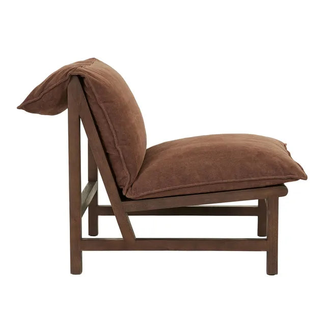 Tolv Cantaloupe Occasional Chair - Russet - Smoked Oak