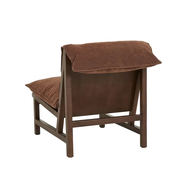 Tolv Cantaloupe Occasional Chair - Russet - Smoked Oak