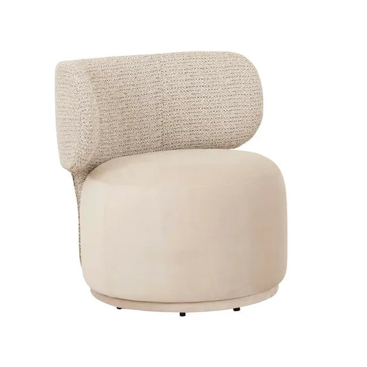 Tilda Occasional Chair - Sugar Velvet - Tundra Speckle