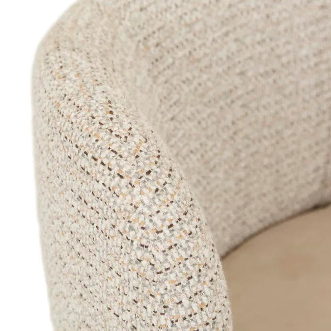 Tilda Occasional Chair - Sugar Velvet - Tundra Speckle