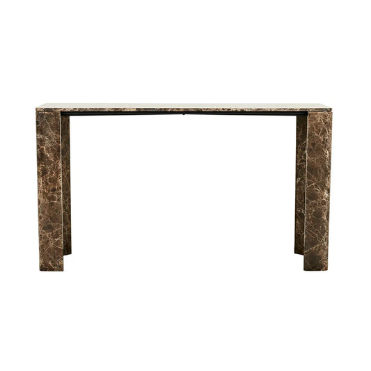 Atlas Slab Console Table - Emperador Marble