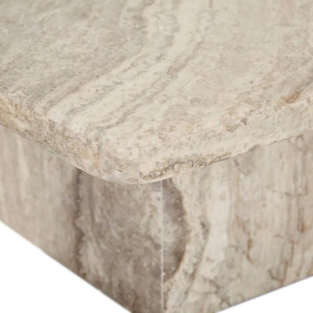 Floe Marble Coffee Table - Silver Travertine