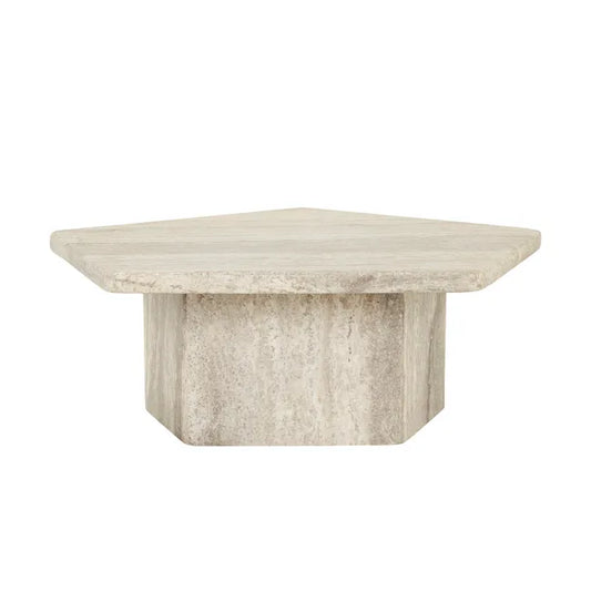 Floe Marble Coffee Table - Silver Travertine