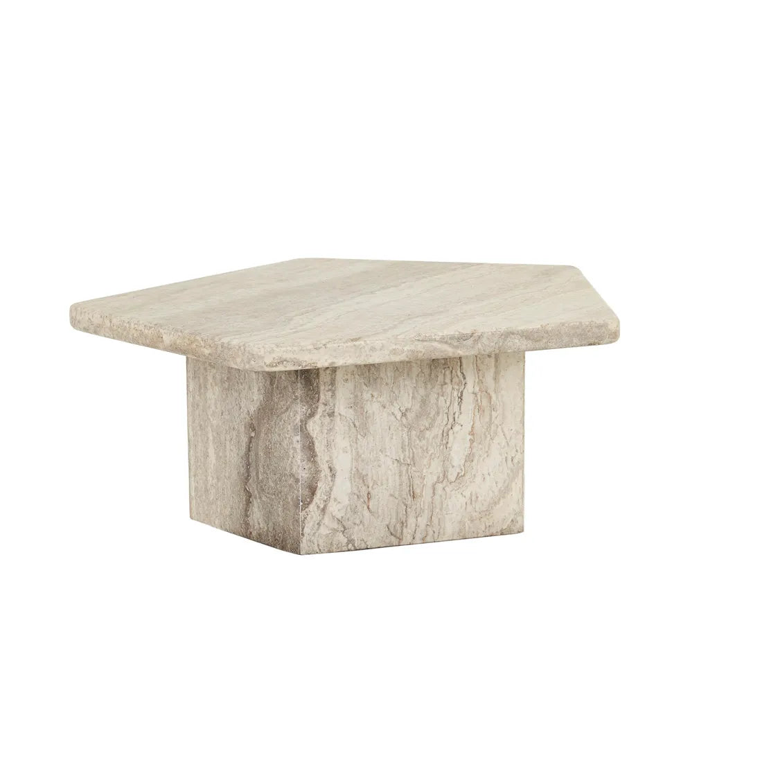 Floe Marble Coffee Table - Silver Travertine