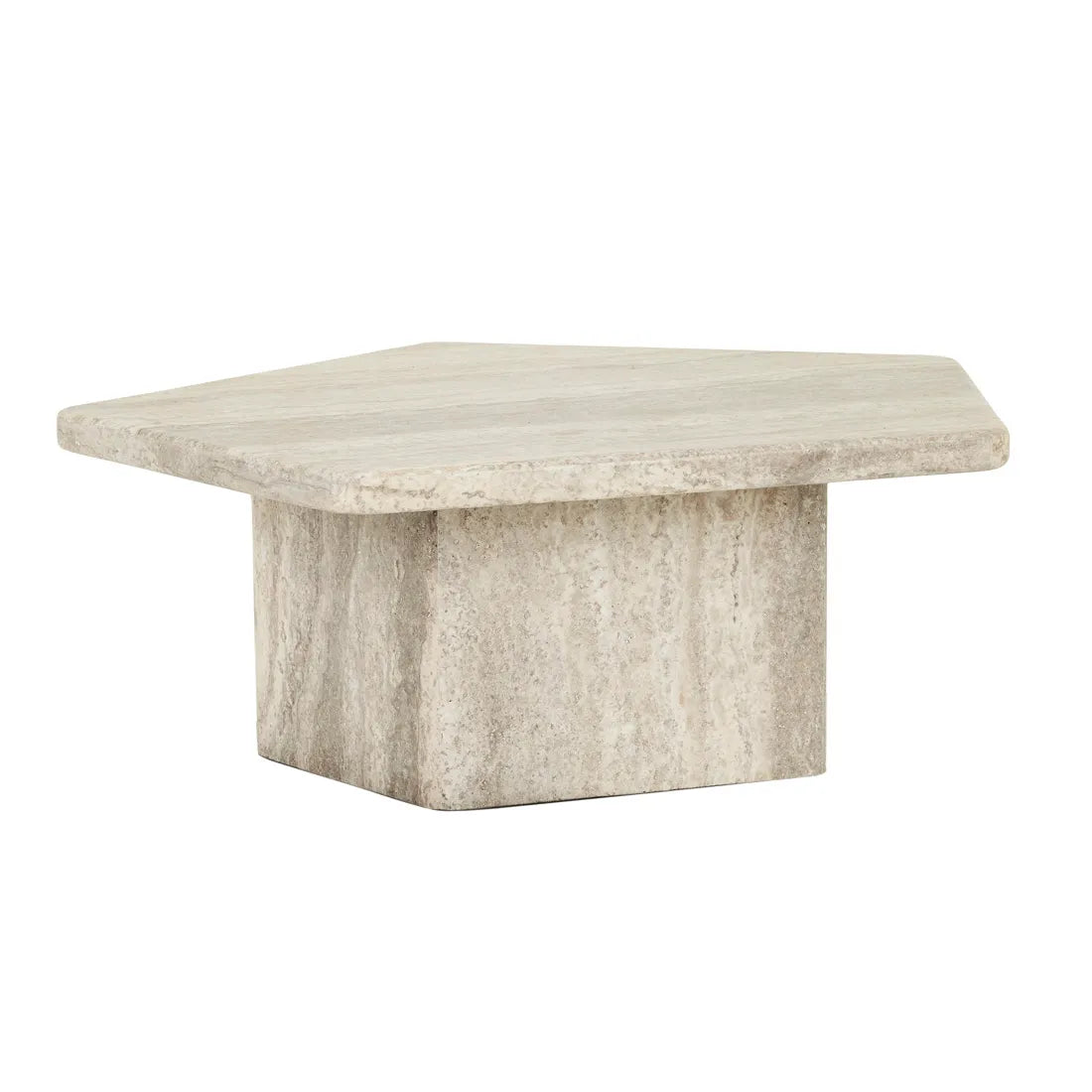 Floe Marble Coffee Table - Silver Travertine
