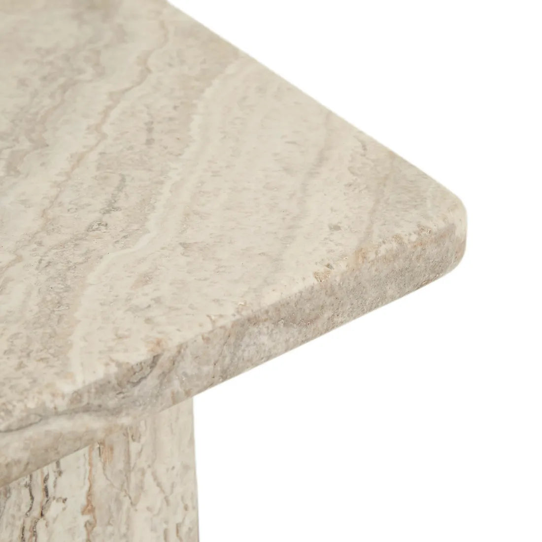 Floe Marble Coffee Table - Silver Travertine