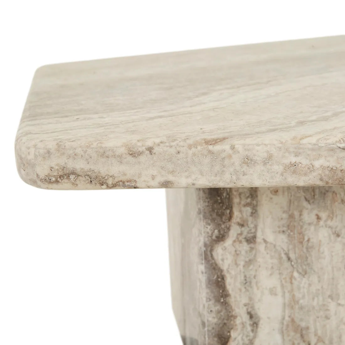 Floe Marble Coffee Table - Silver Travertine