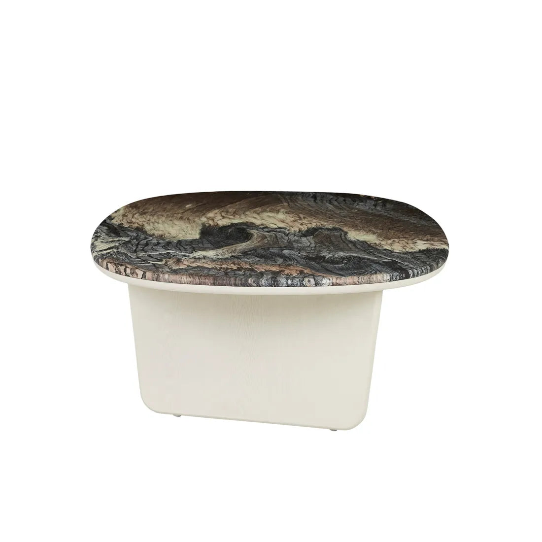 Nido Marble Coffee Table - Matt Storm Marble - Porcelain