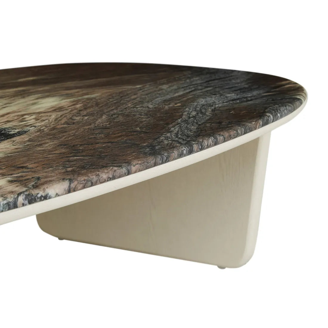 Nido Marble Coffee Table - Matt Storm Marble - Porcelain