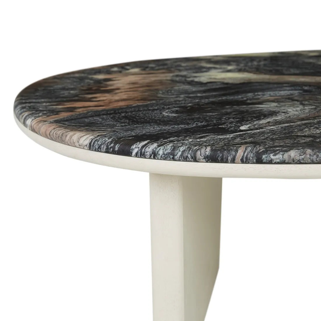 Nido Marble Coffee Table - Matt Storm Marble - Porcelain