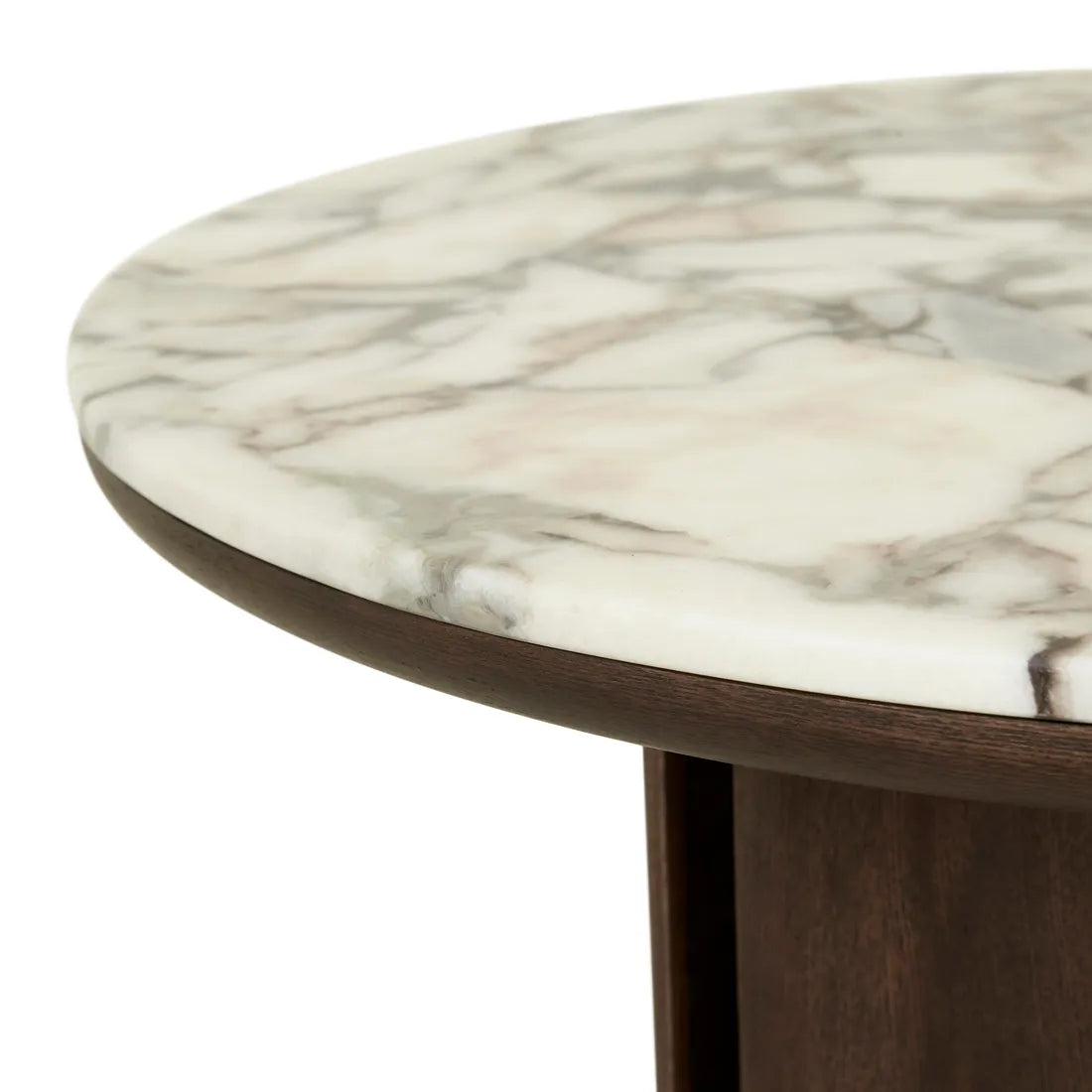 Leon Marble Coffee Table - Matt Ocean Marble - Tobacco Ash