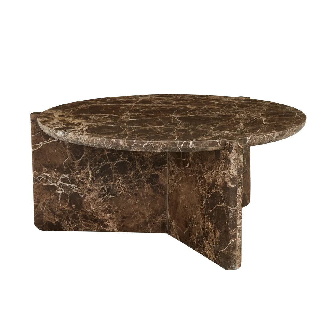 Venus Revolve Coffee Table - Emperador Marble