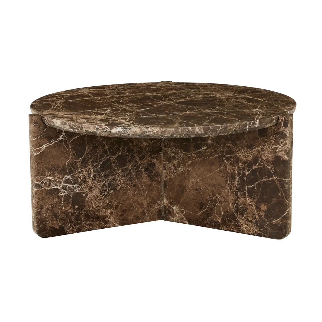 Venus Revolve Coffee Table - Emperador Marble
