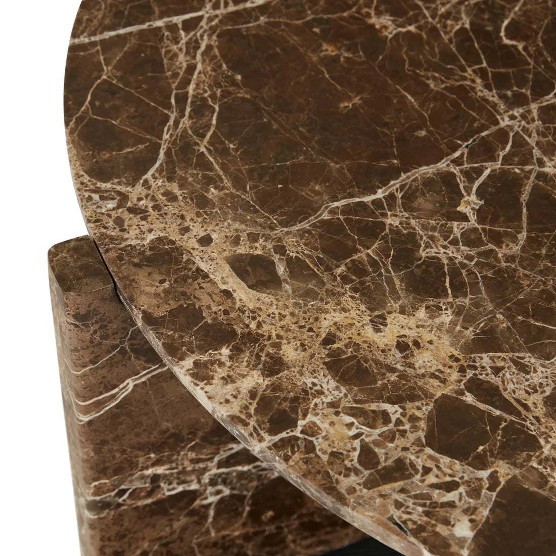 Venus Revolve Coffee Table - Emperador Marble