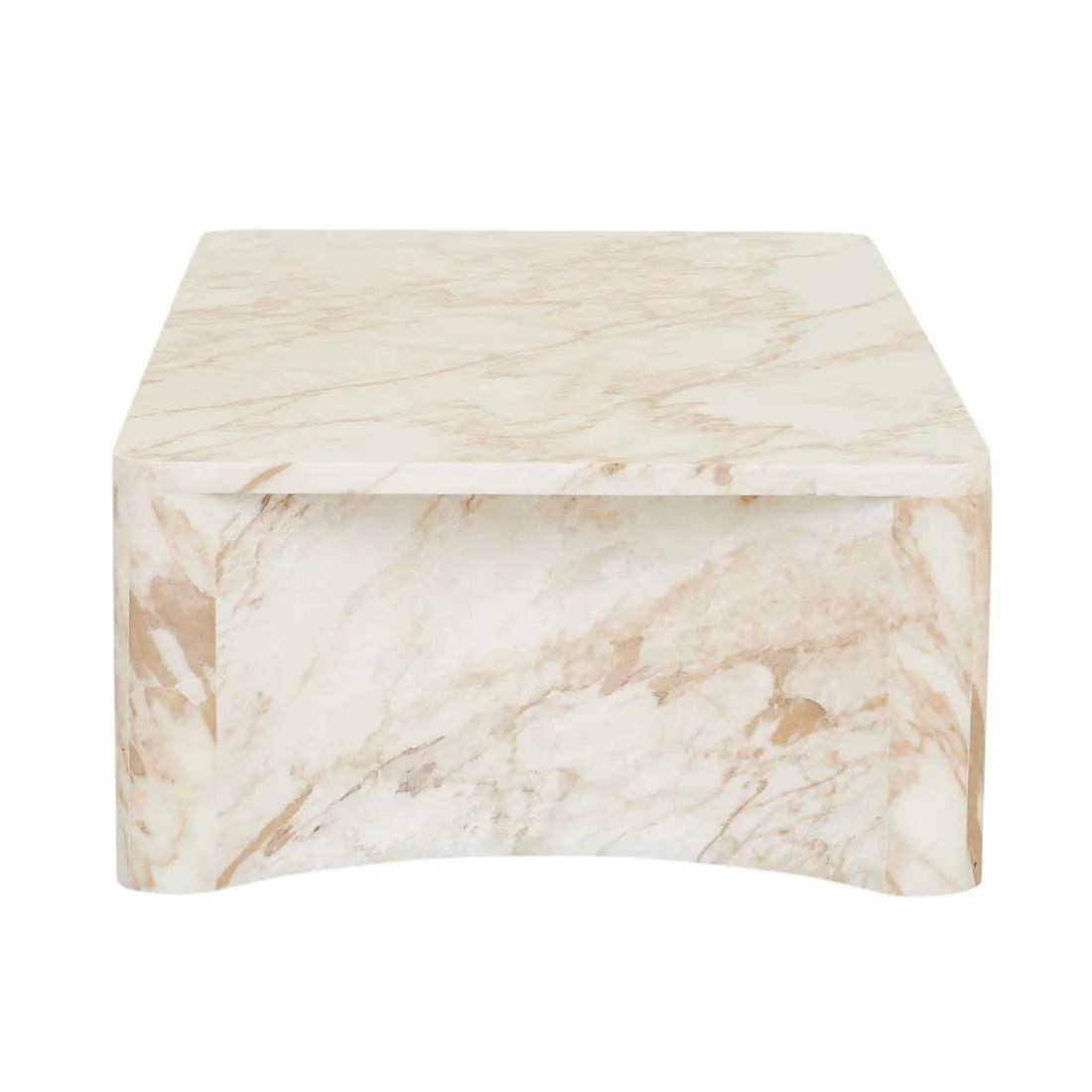 Verity Coffee Table - Golden White Marble