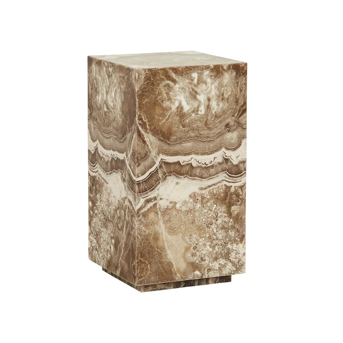Elle Block Low Plinth - Espresso Onyx
