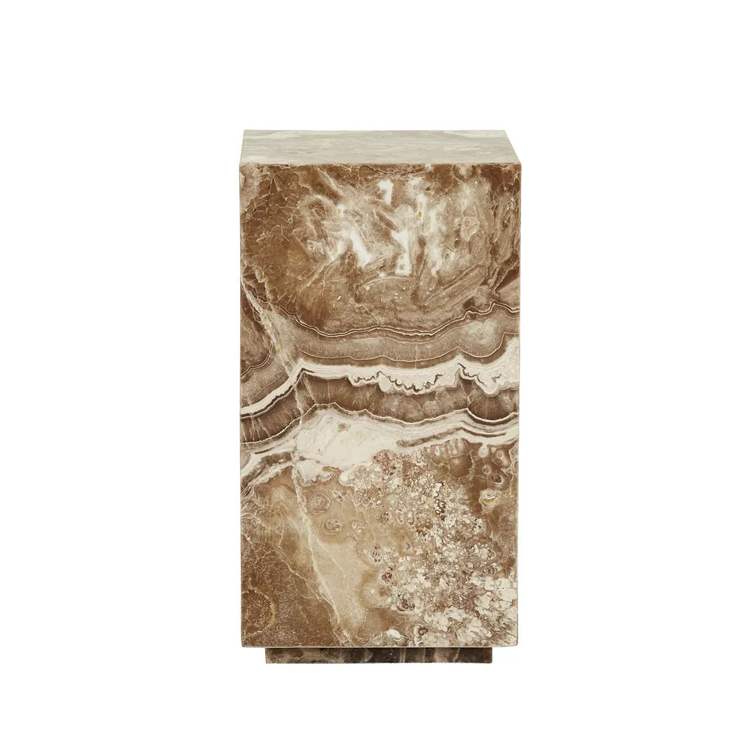 Elle Block Low Plinth - Espresso Onyx