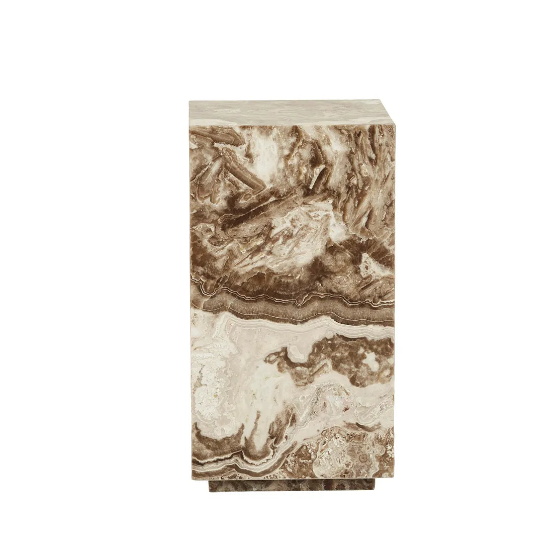 Elle Block Low Plinth - Espresso Onyx