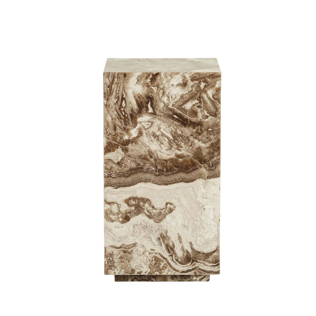 Elle Block Low Plinth - Espresso Onyx