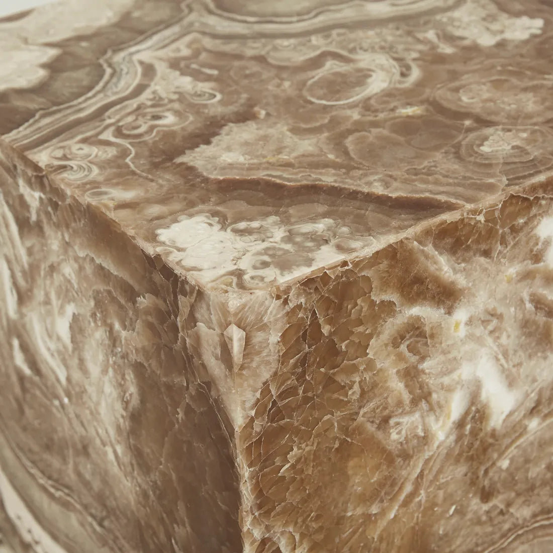Elle Block Low Plinth - Espresso Onyx