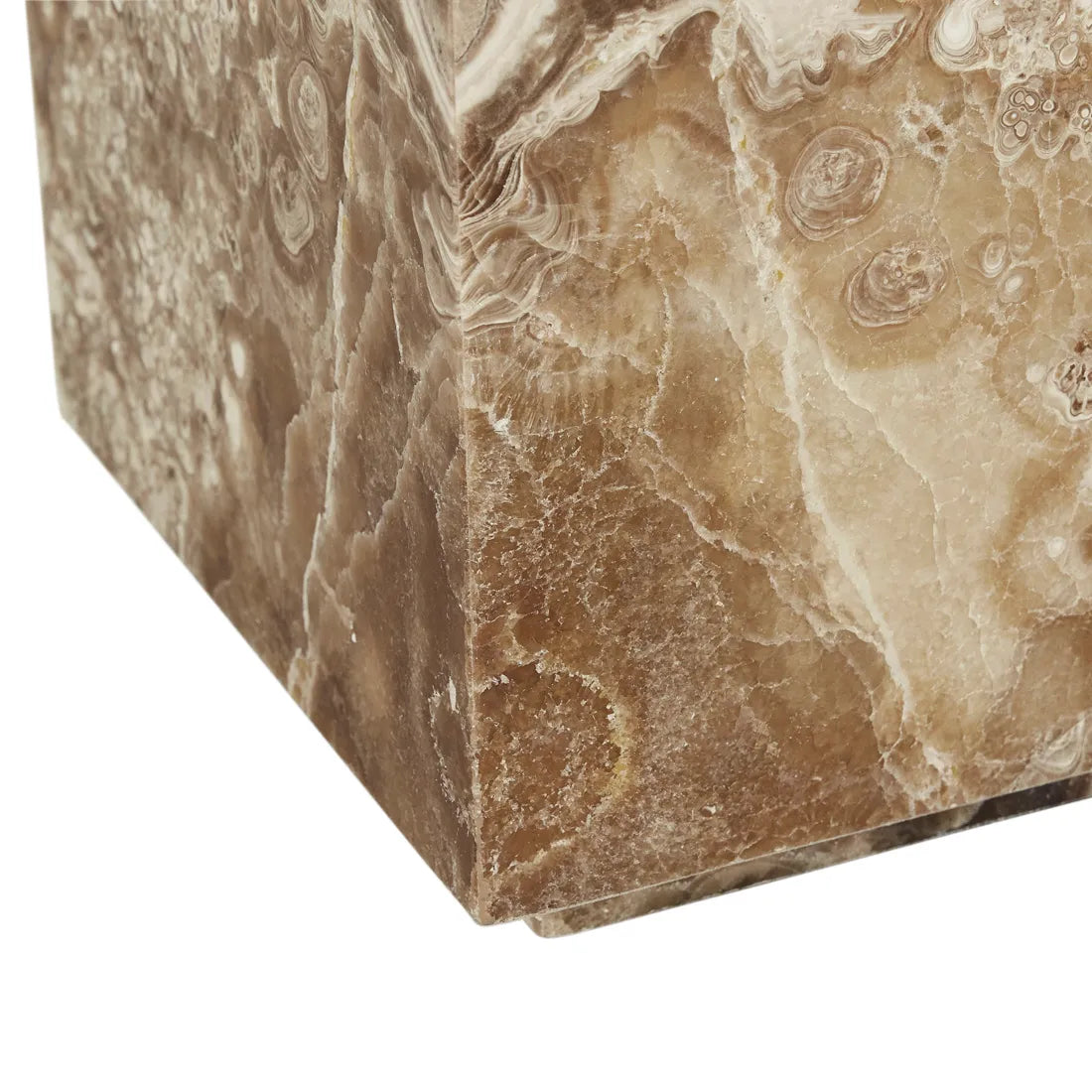 Elle Block Low Plinth - Espresso Onyx