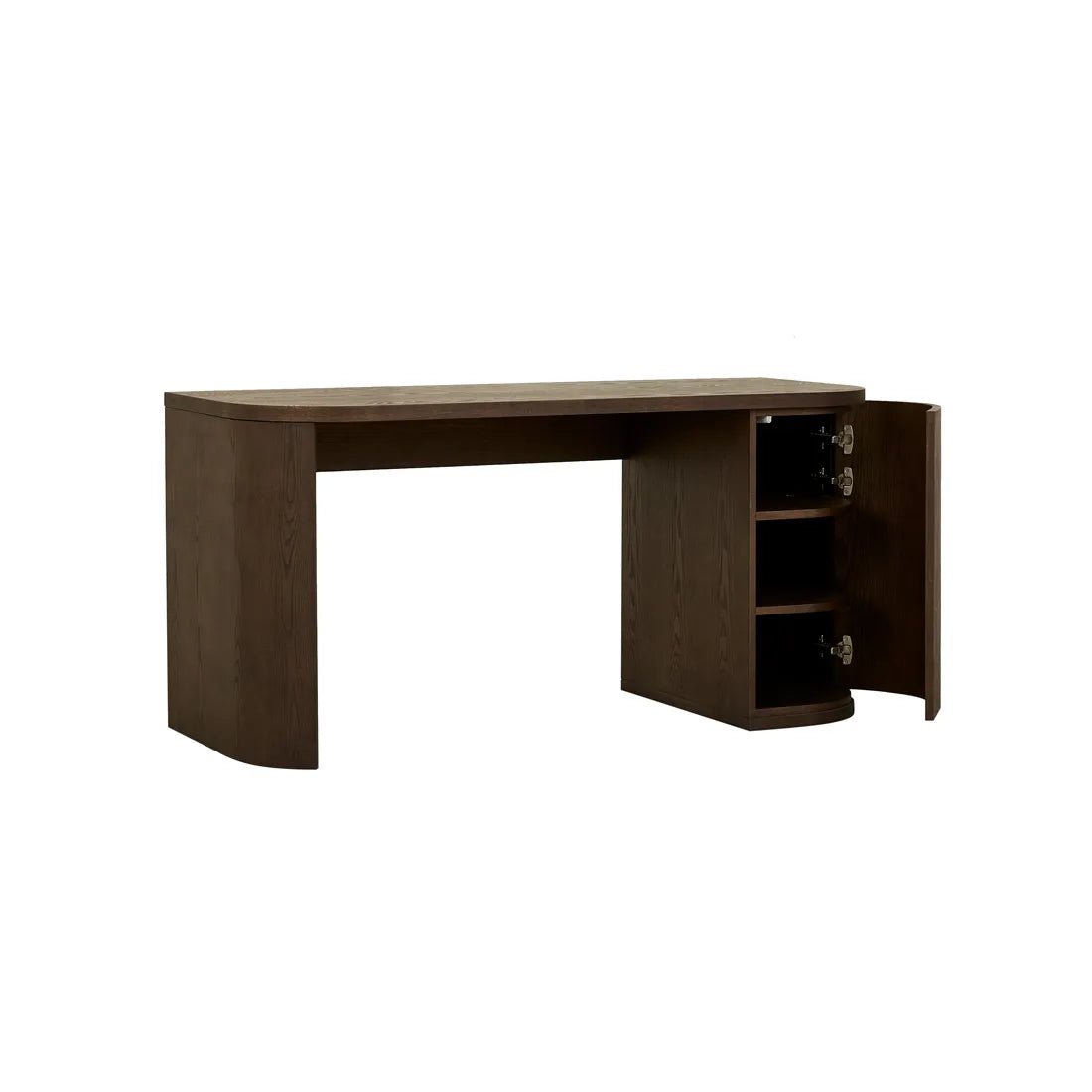 Orson Round Desk - Tobacco Ash