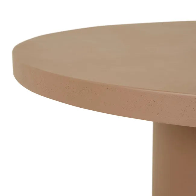 Petra Round Dining Table - Neutral Clay Pitted