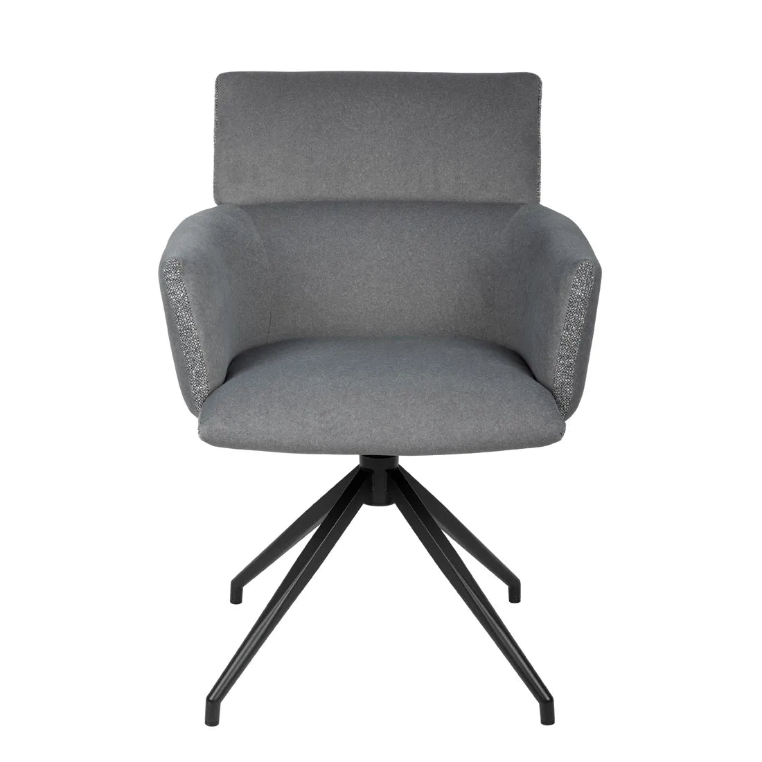 Kellan Swivel Base Chair - Shadow - Matt Black