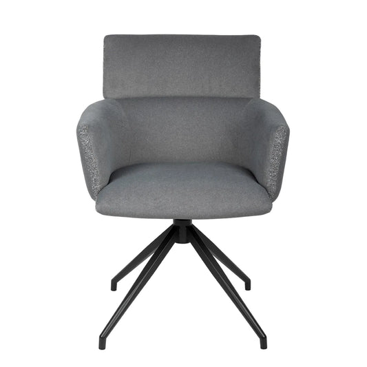 Kellan Swivel Base Chair - Shadow - Matt Black