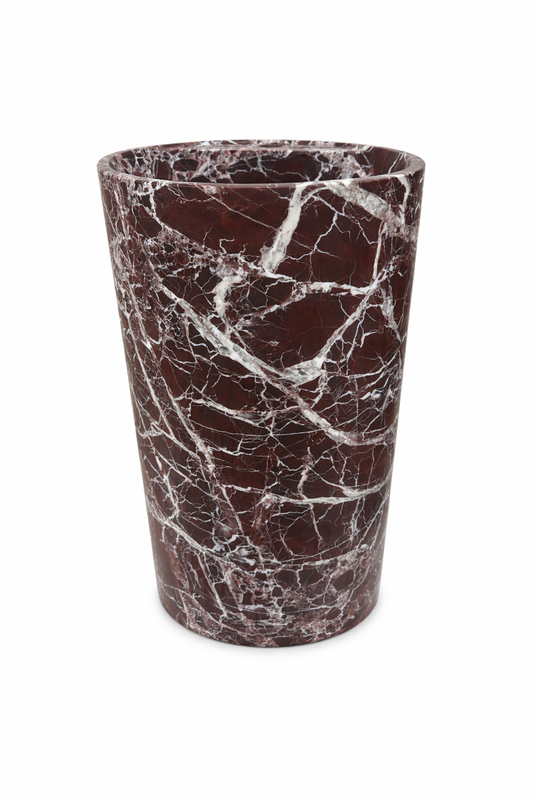 Freestanding Marble Basin – Rosso Breccia