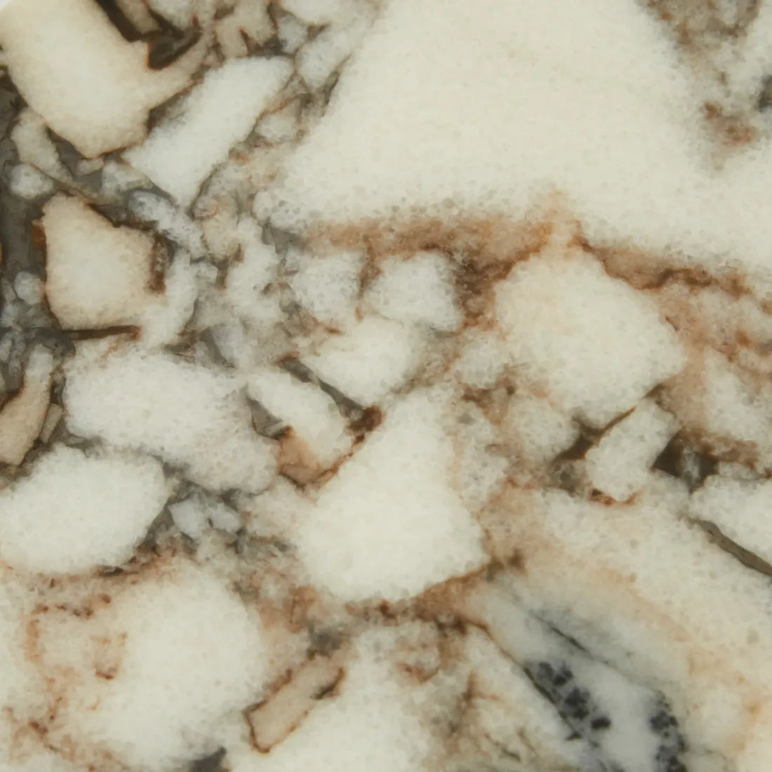 Oberon Curve Nest Of 2 Marble Side Tables - Natural Ash - Matt Ocean Marble