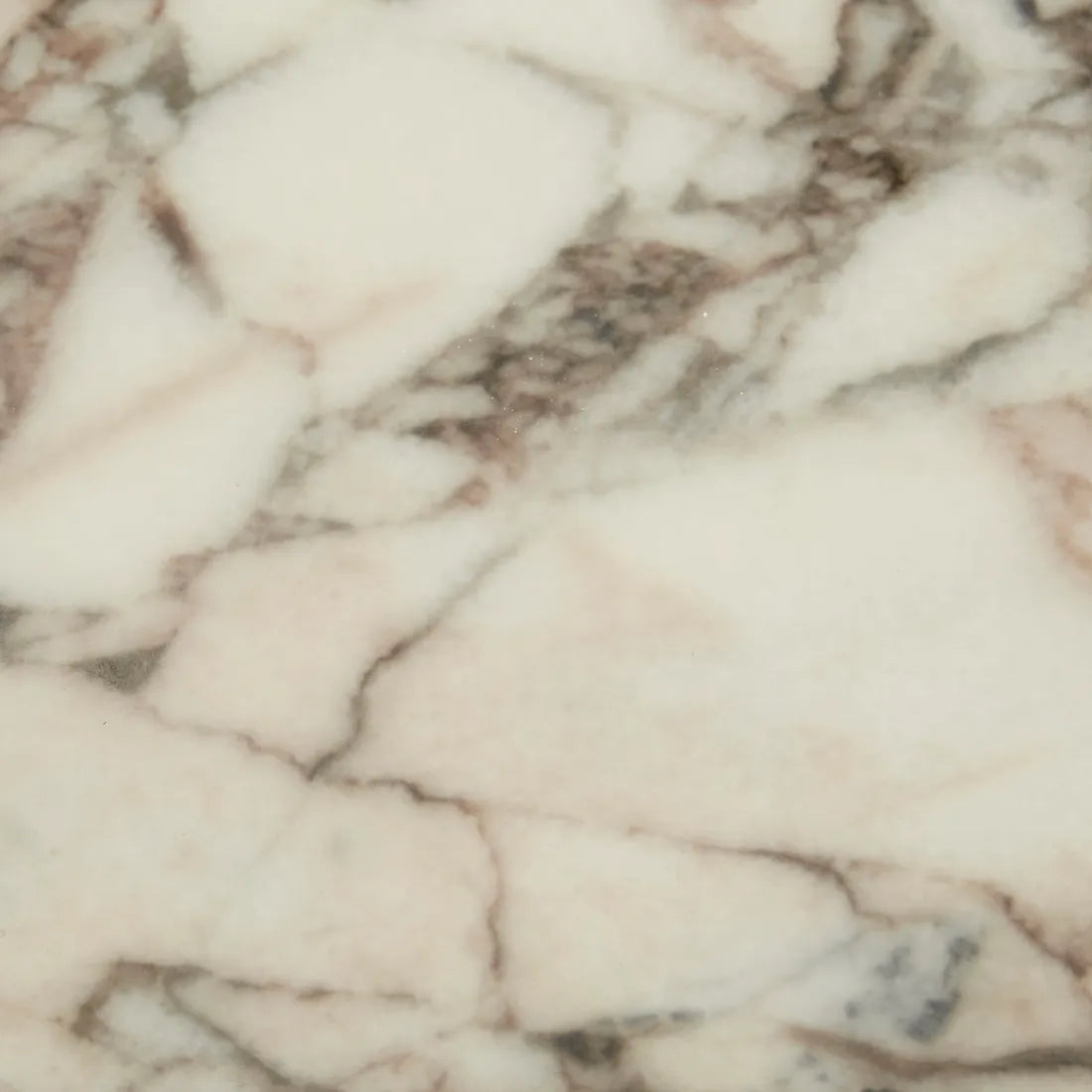 Leon Marble Side Table - Matt Ocean Marble - Tobacco Ash