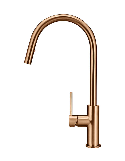 MEIR ROUND PICCOLA PULL OUT KITCHEN MIXER TAP