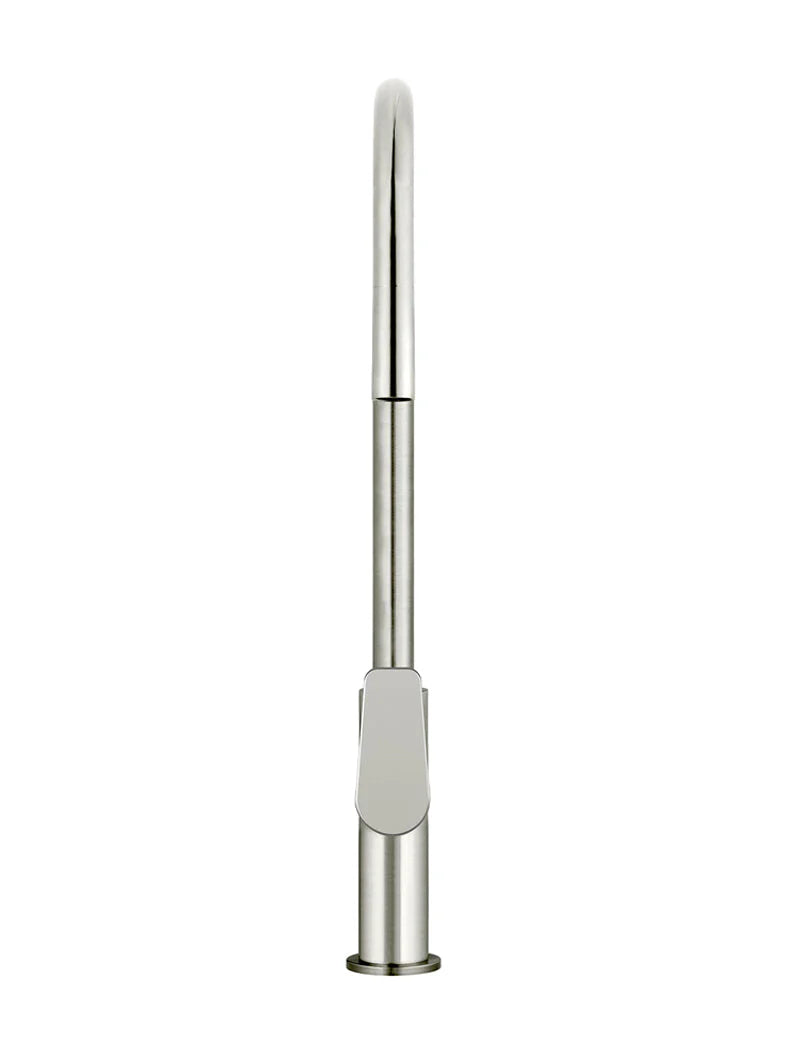 MEIR ROUND PADDLE PICCOLA PULL OUT KITCHEN MIXER TAP
